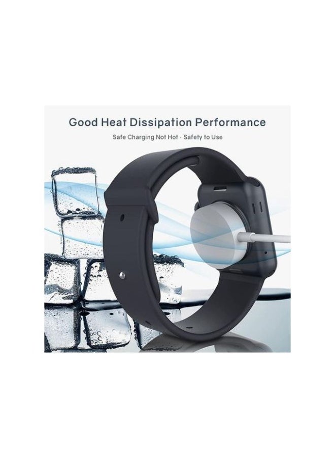 شاحن مغناطيسي سريع مطور لساعة أبل، مزود بكابل USB-C للشحن اللاسلكي المغناطيسي، متوافق مع ساعات أبل من السلسلة 8/7/6/SE/5/4/3/2/1/9/10/11/Ultra 1/2/3 - Image 2